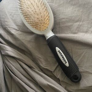 Black and Gray Dog Grooming Brush